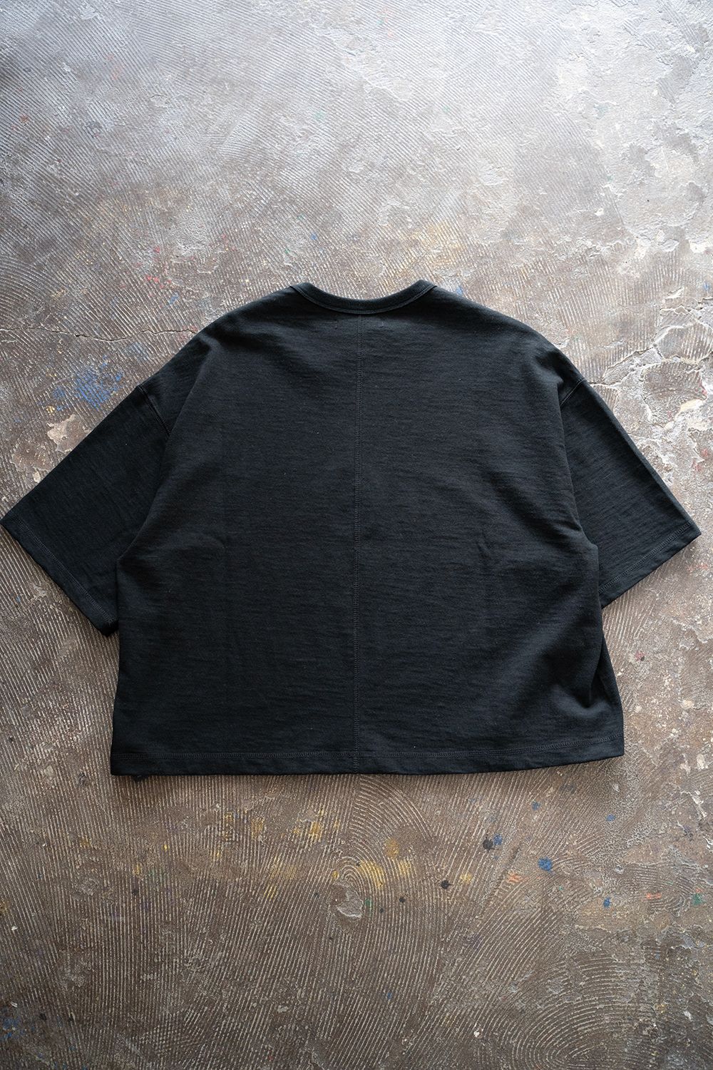 【ラスト1点】【24SS】Vintage Wide Crop P/O/ヴィンテージワイドクロッププルオーバー(BLACK)