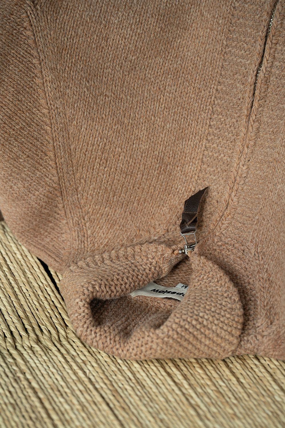 【Sサイズ】Cotton/Papar/Wool HAND KNITTING cowichan sweater(KAKISHIBU)