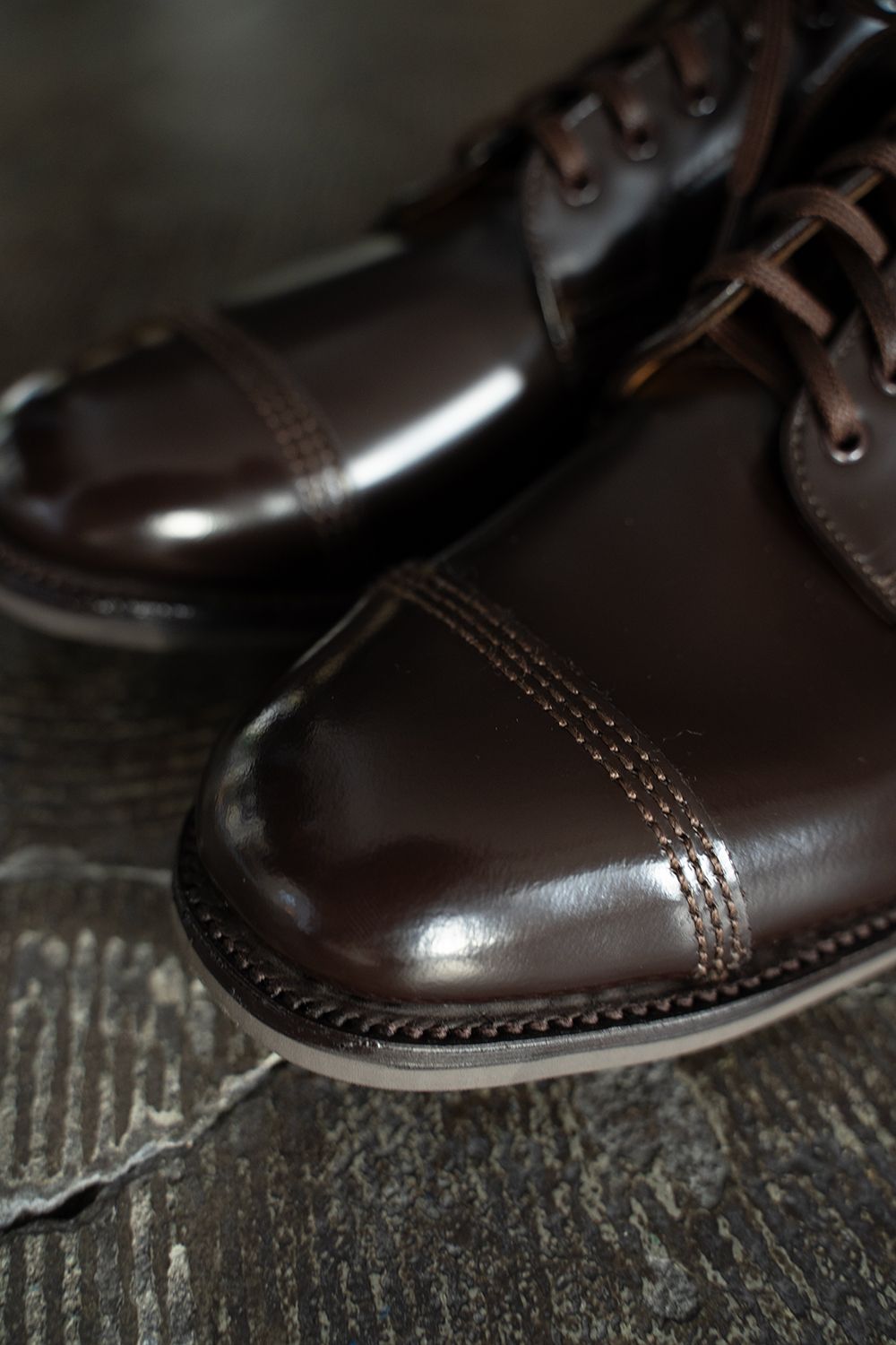 【定番人気】Military Derby Shoe(EBONY BROWN)【No.1128】