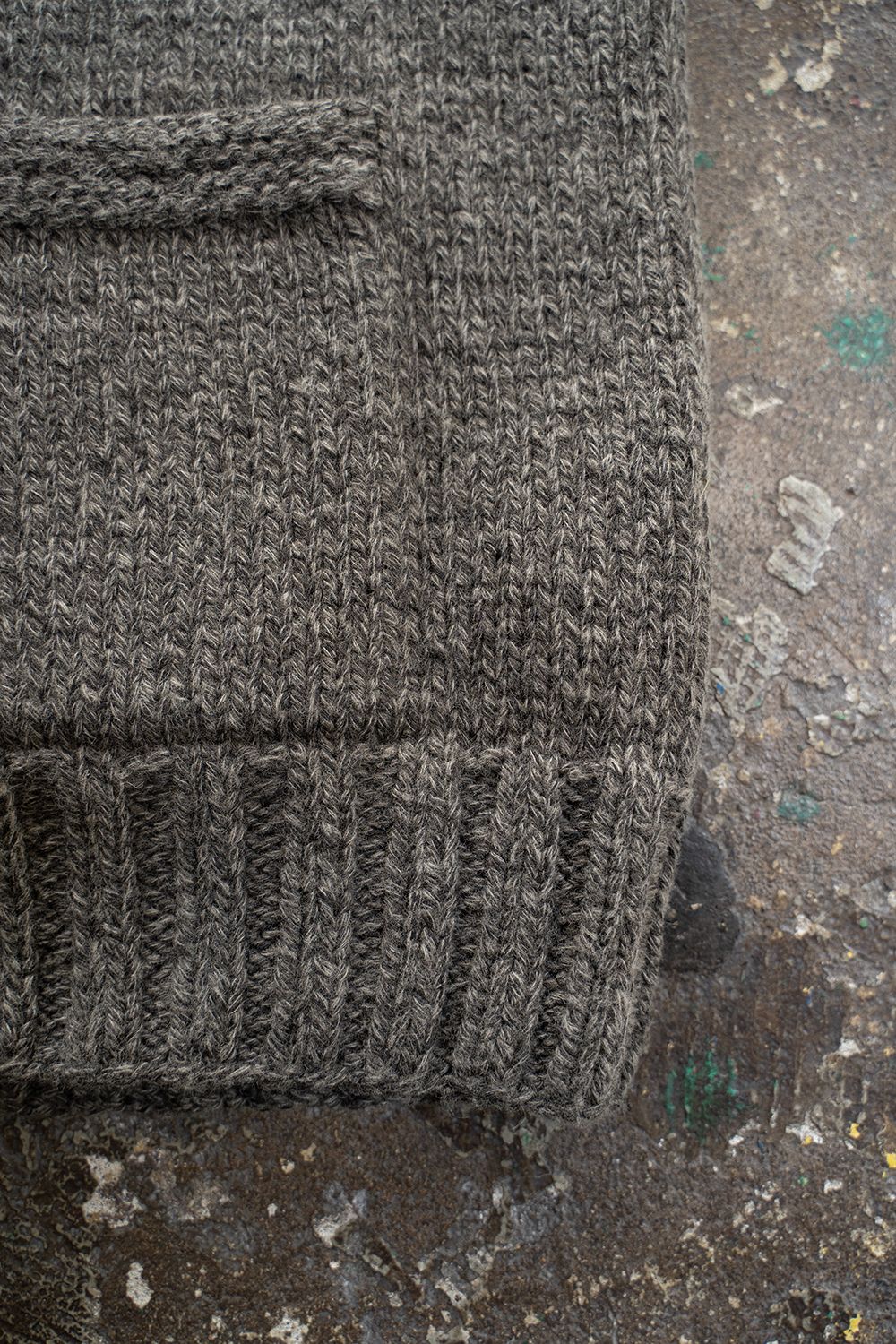 【Sサイズ】Cotton/Papar/Wool HAND KNITTING cowichan sweater(KURE)