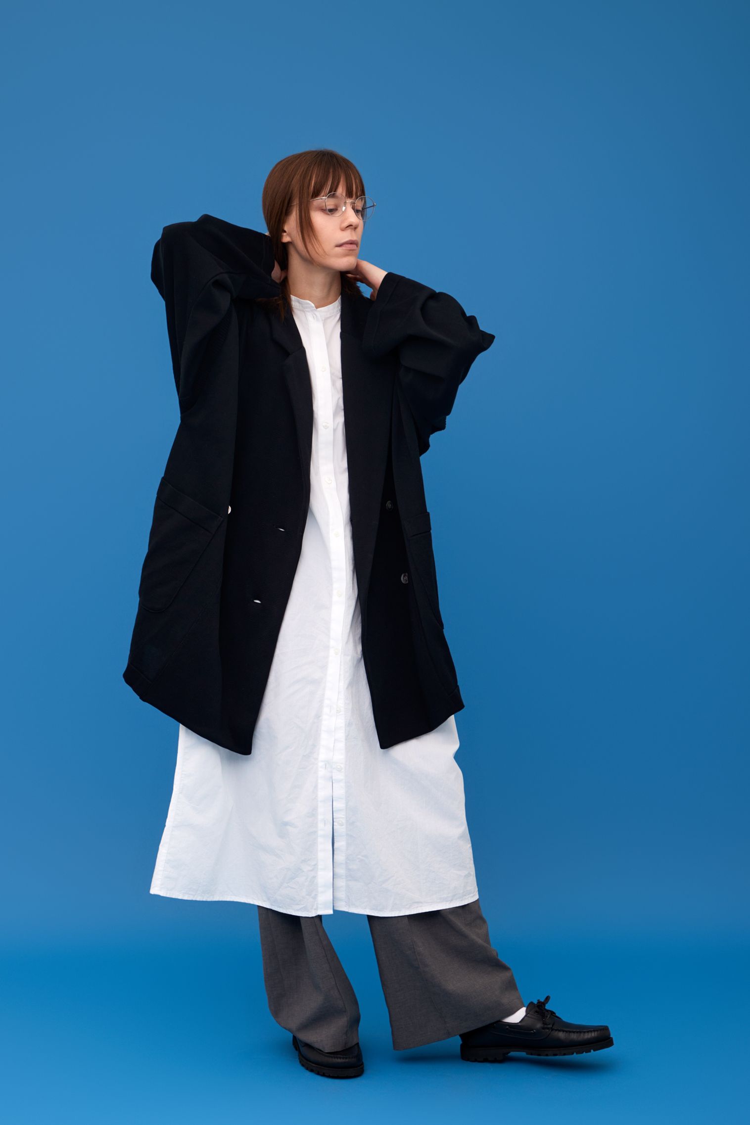YASHIKI - 【ラスト1点】【25SS】Seion Double Jacket(BLACK) | Salty
