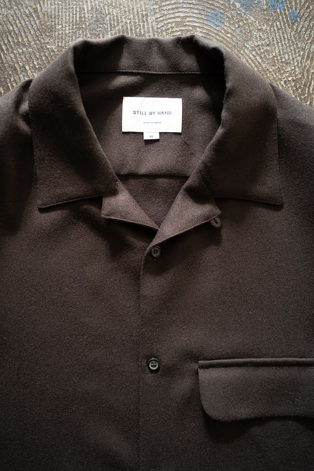 【ラスト1点】【25AW】ウールアムンゼンシャツ(DARK BROWN)