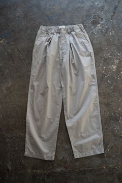 【ラスト1点】【23SS】コットンツイルインタックイージーパンツ(TAUPE)