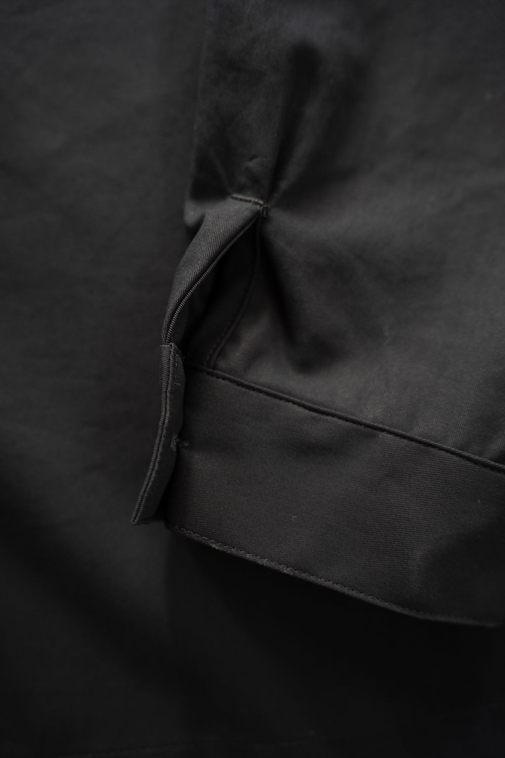 【26AW】コットンギャバジンオーバーシャツ(INK BLACK)