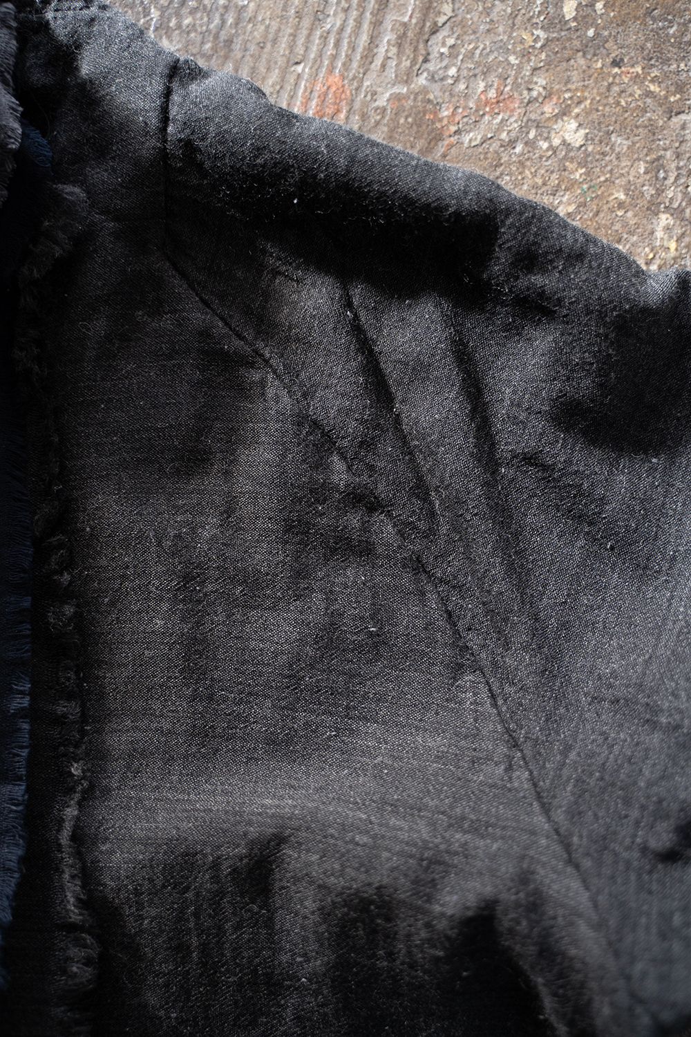 MITTAN - 三重織綿絹毛麻ジャケット(墨黒がさね) | Salty