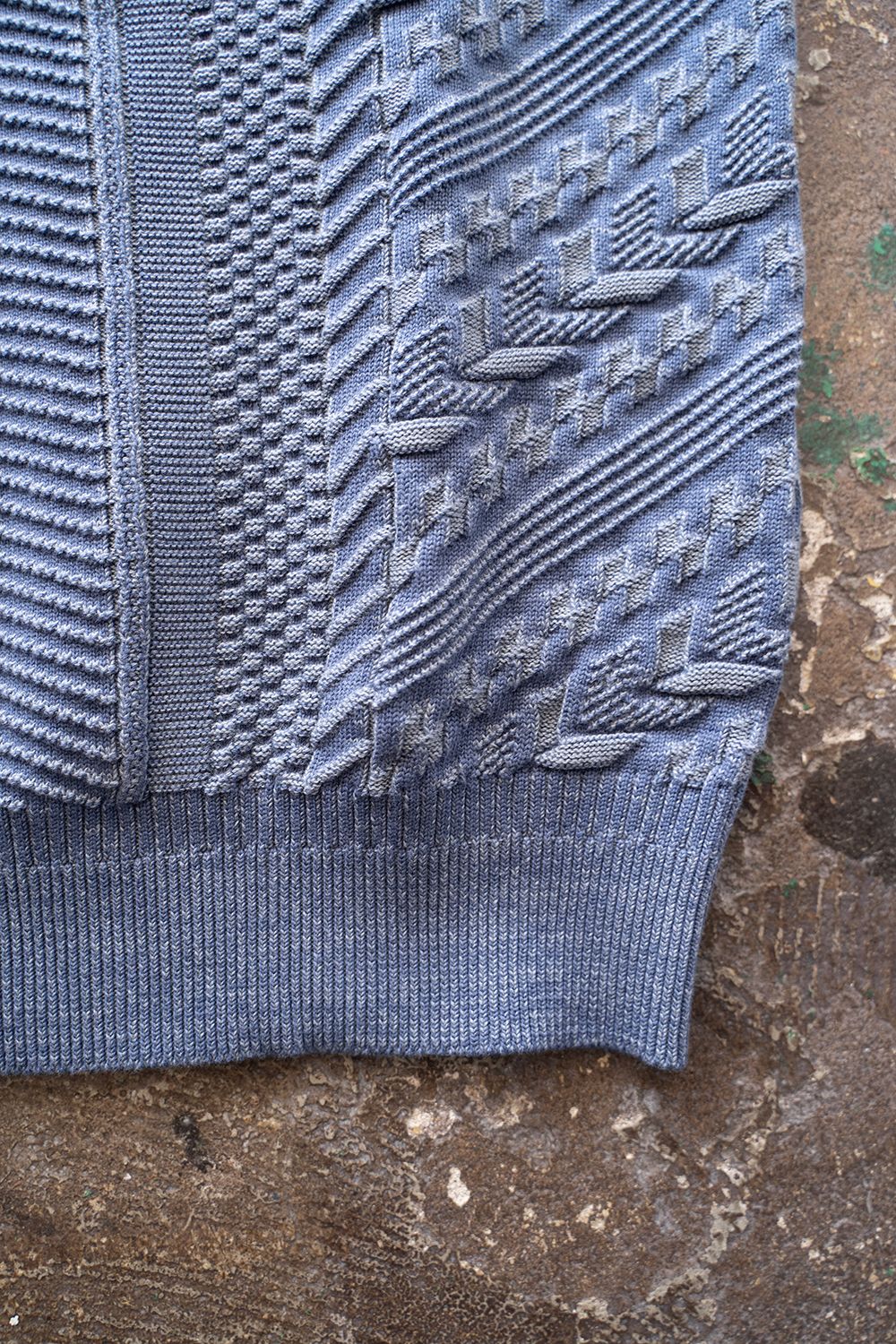 YASHIKI - 【23SS】Hanadoki Knit(SMOKY BLUE) | Salty