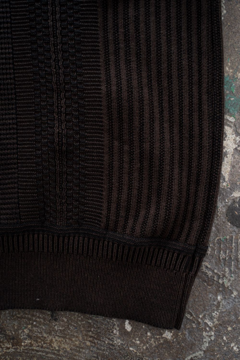 【26AW】Akisame Knit Polo(BROWN)