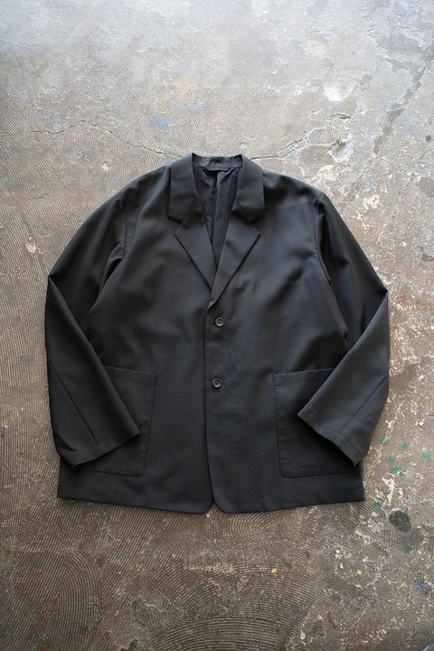 【25AW】モヘア混2Bジャケット(INK BLACK)