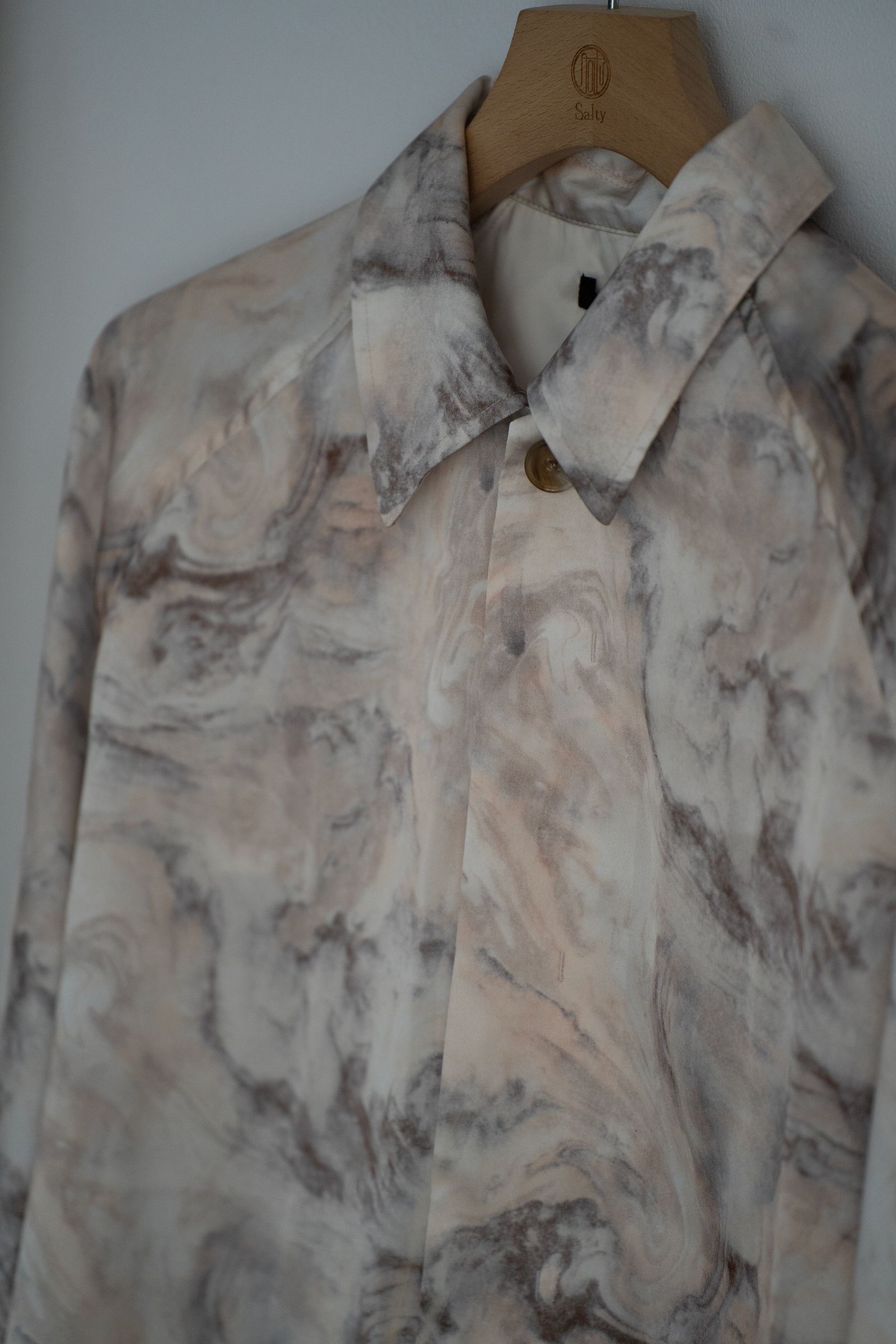 【ラスト1点】【25SS】Abstract Stone Short Jacket/アブストラクトストーンショートジャケット(IVORY)