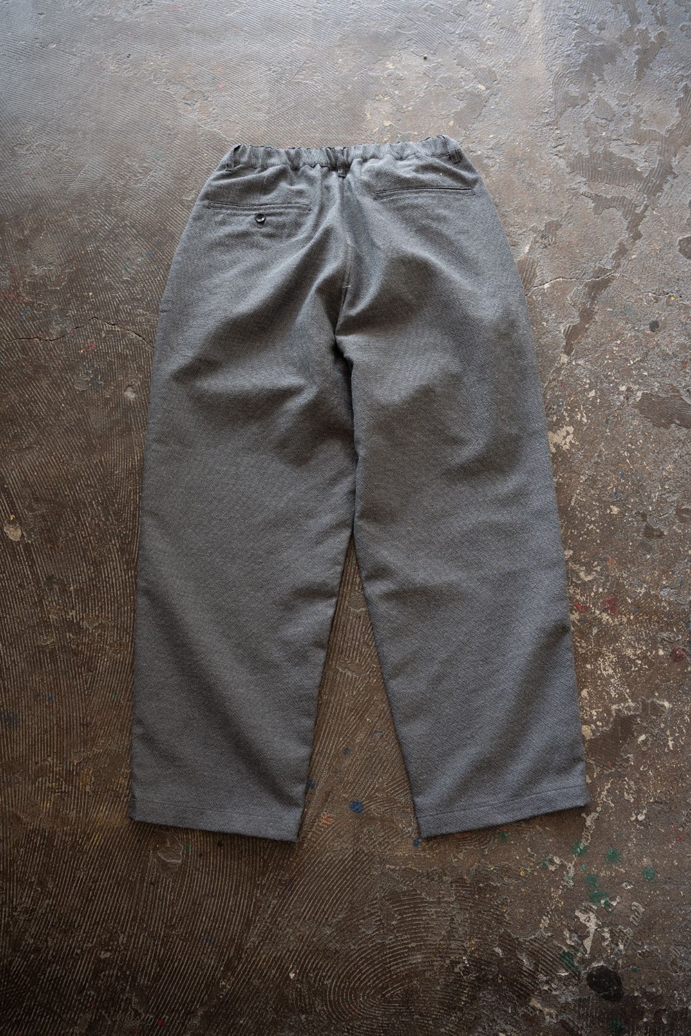 【26SS】ポリエステル×コットンタックイージーパンツ(GREY)
