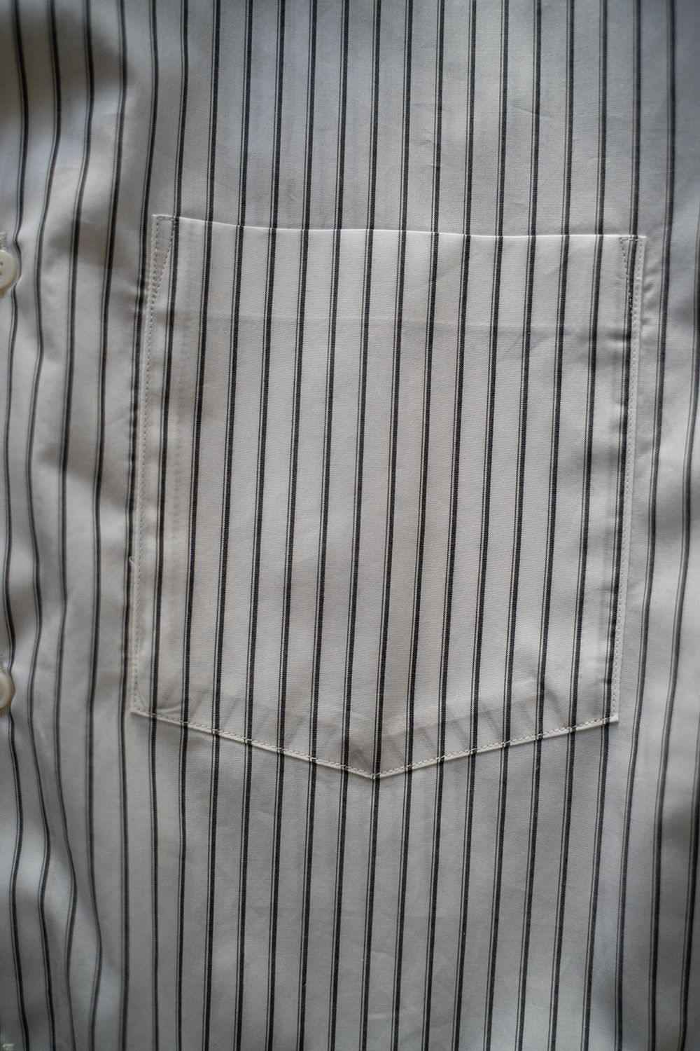 【ラスト1点】【25SS】ブロードレギュラーカラーシャツ(WHITE STRIPE)