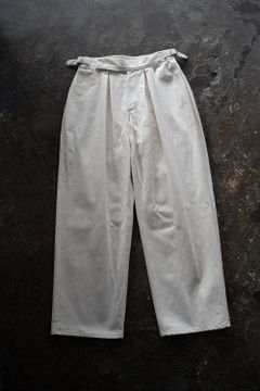 【ラスト1点】2-Tack Denim Pants/2タックデニムパンツ(OFF WHITE)