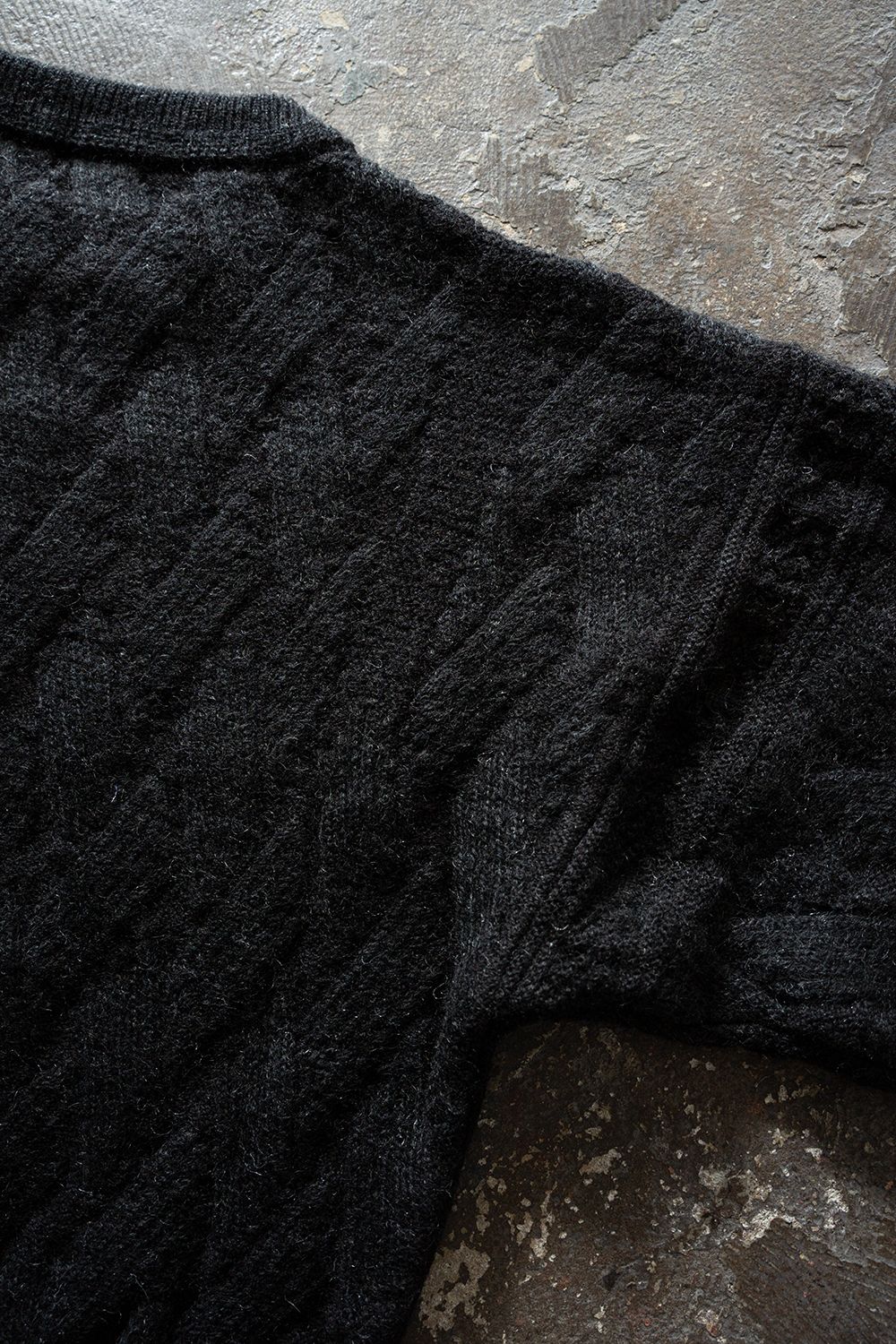【26AW】Ochiba Mohair Knit(BLACK)