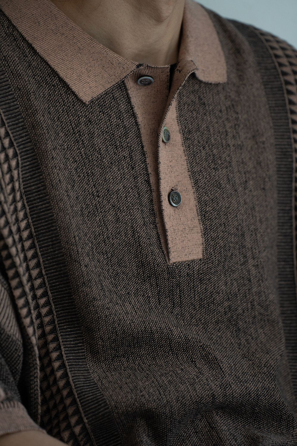 【26SS】Aotsuyu Knit Polo(PINK)