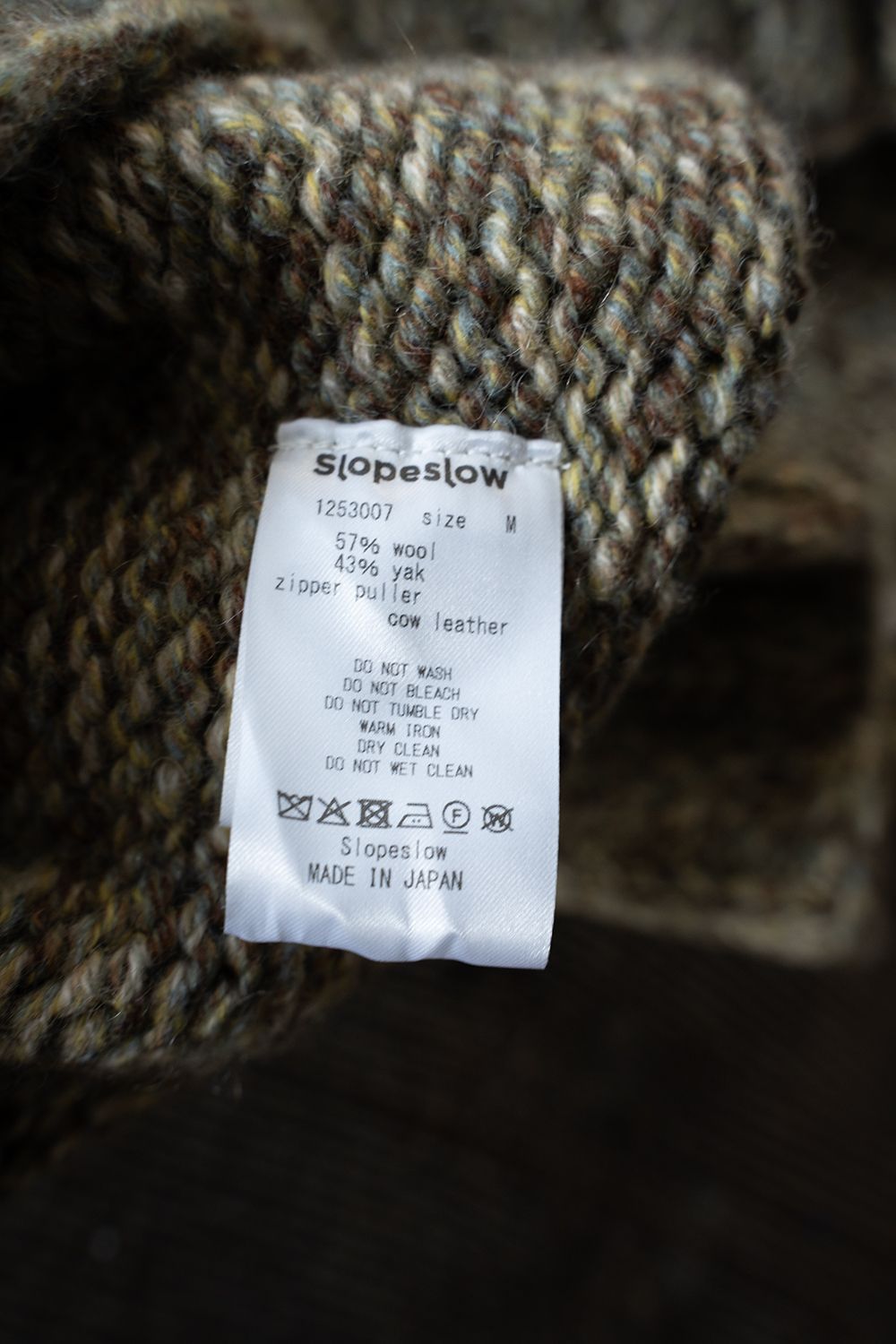 yak/lambs multi ply HAND KNITTING cowichan sweater(SUNNY)