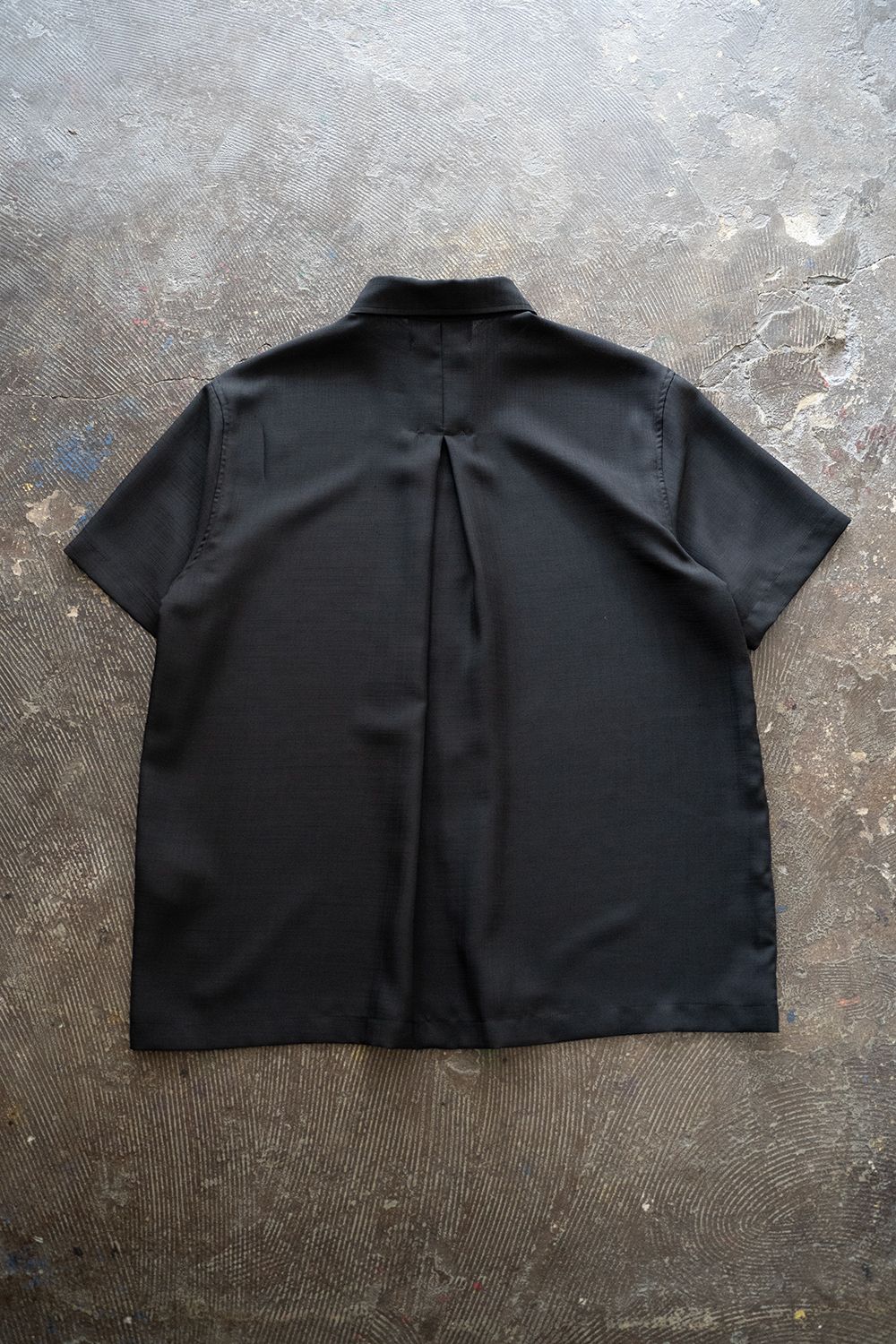 【ラスト1点】【25SS】Sheer Sharkskin SS Shirt/シアーシャークスキンシャツ(BLACK)