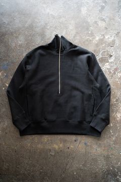 【ラスト1点】【24AW】ハーフジッププルオーバースウェット(BLACK)