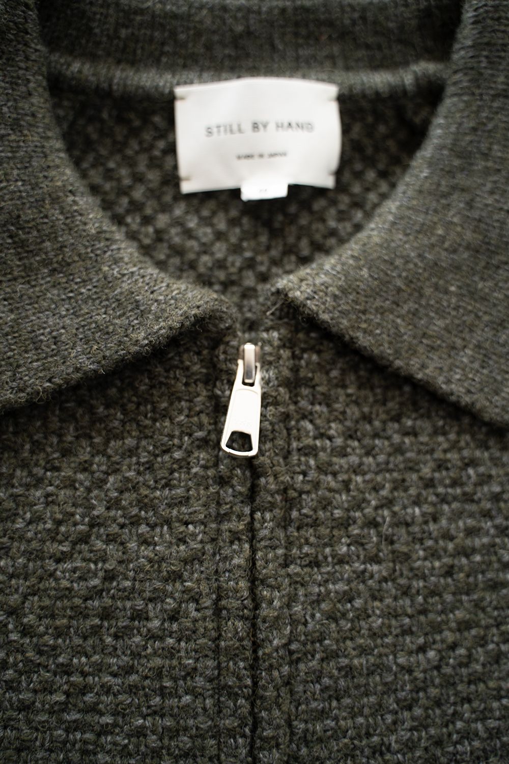 【25AW】5Gニットジップブルゾン(MELANGE KHAKI)
