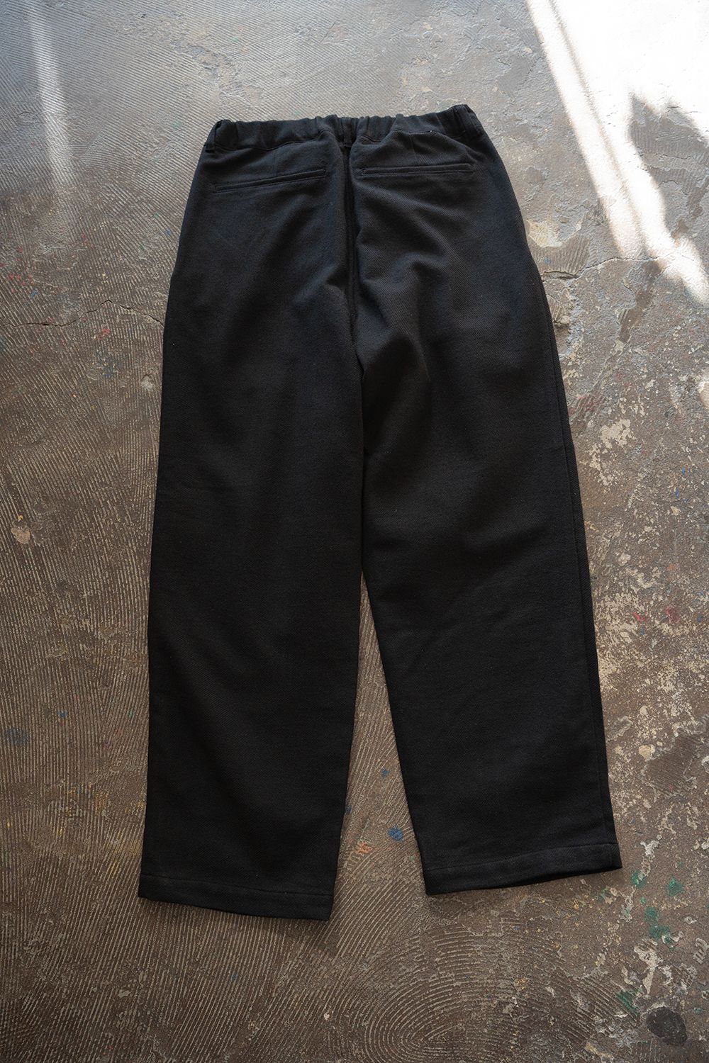 【26AW】2-Tack Herringbone Wide Slacks/2タックワイドスラックス(BLACK)