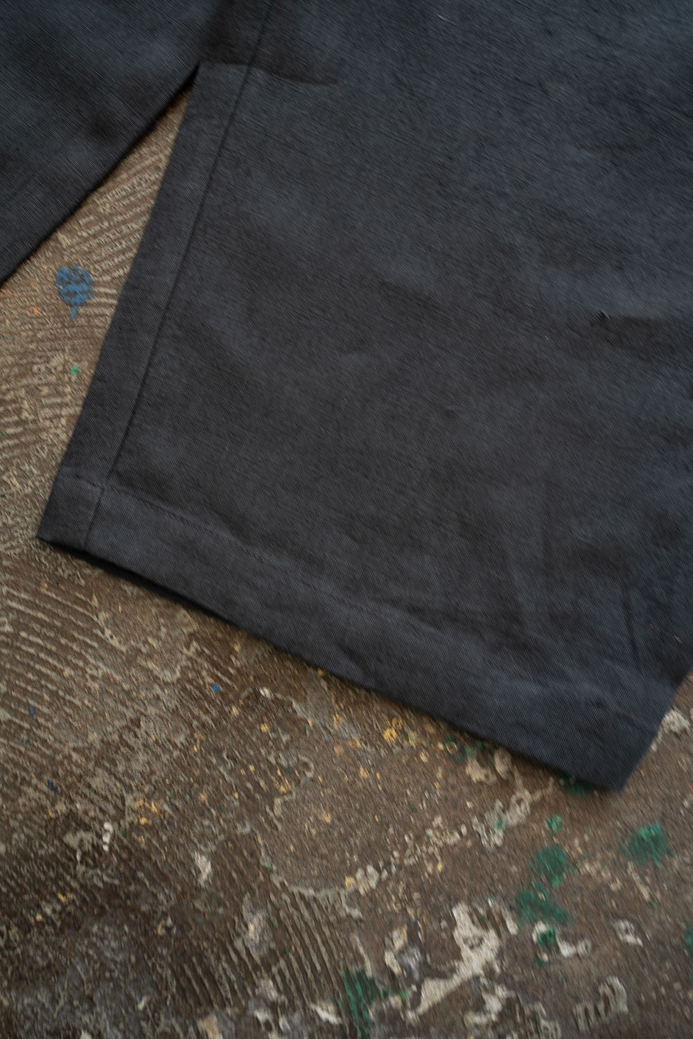 【26SS】リネン2タックワイドイージーパンツ(BLUE CHARCOAL)