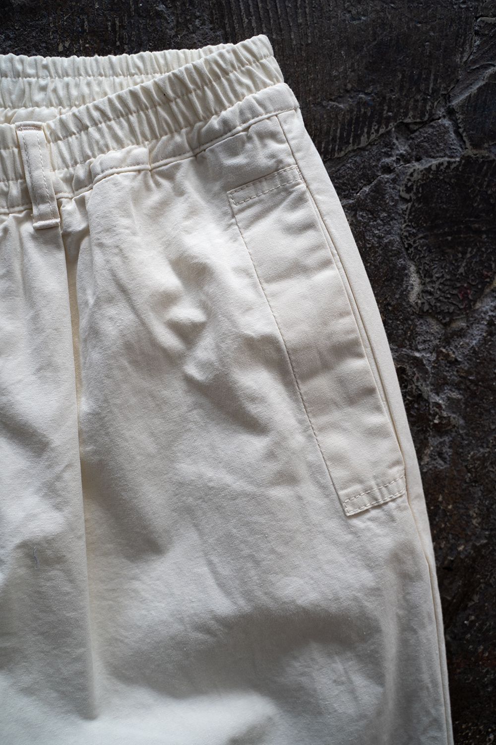 【ラスト1点】【22SS】シルク混イージーパンツ(OFF WHITE)