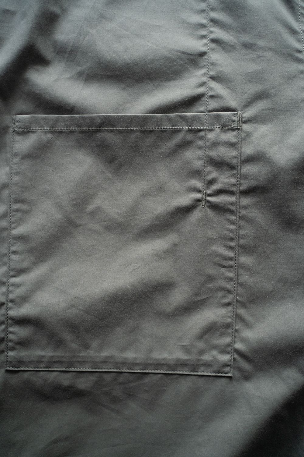 【ラスト1点】【25SS】コットンシルク半袖シャツ(BLUE GRAY)
