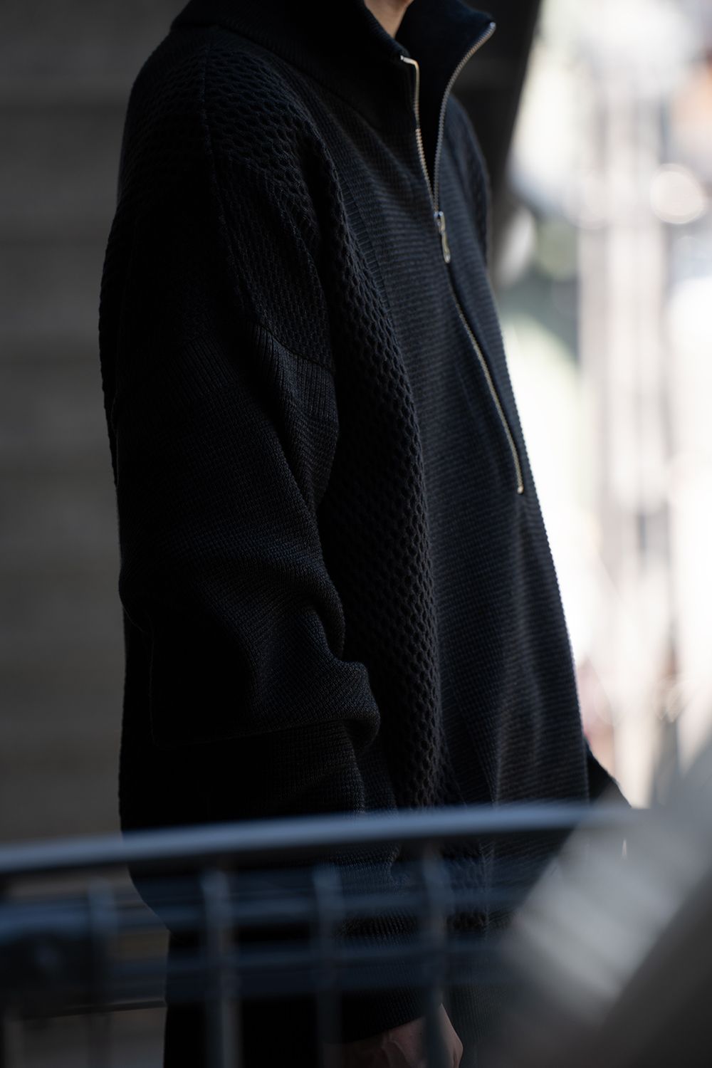 【26AW】Karita Half Zip Knit(BLACK)