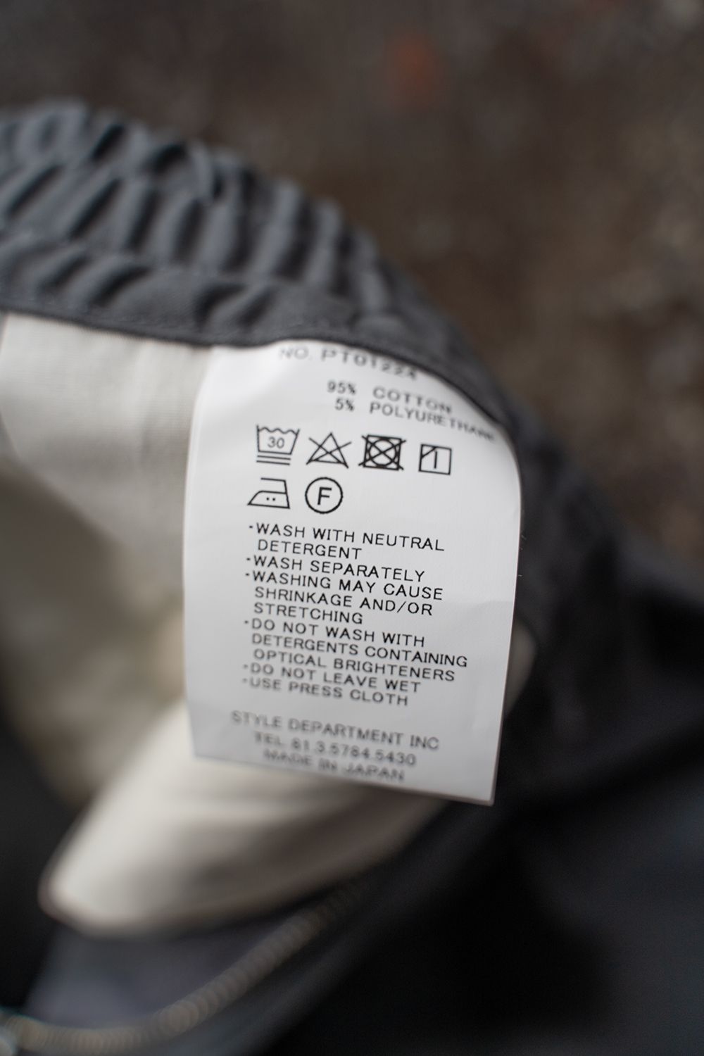 【ラスト1点】【22AW】ピーチ起毛イージーパンツ(SLATE GRAY)