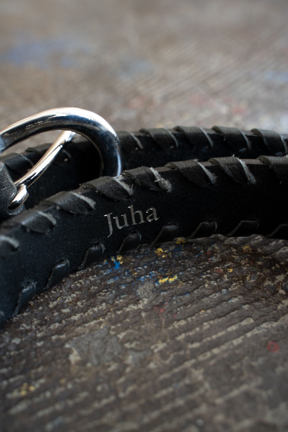 【ラスト1点】【25SS】Braided Leather Belt(BLACK)