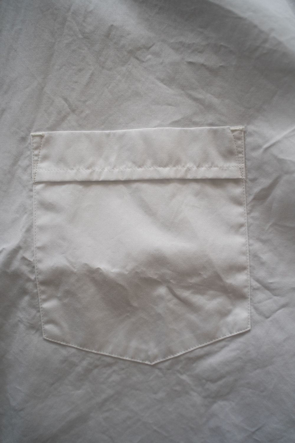 【24SS】Fine Cotton Tab Collar Shirt/ ファインコットンタブカラーシャツ(WHITE)