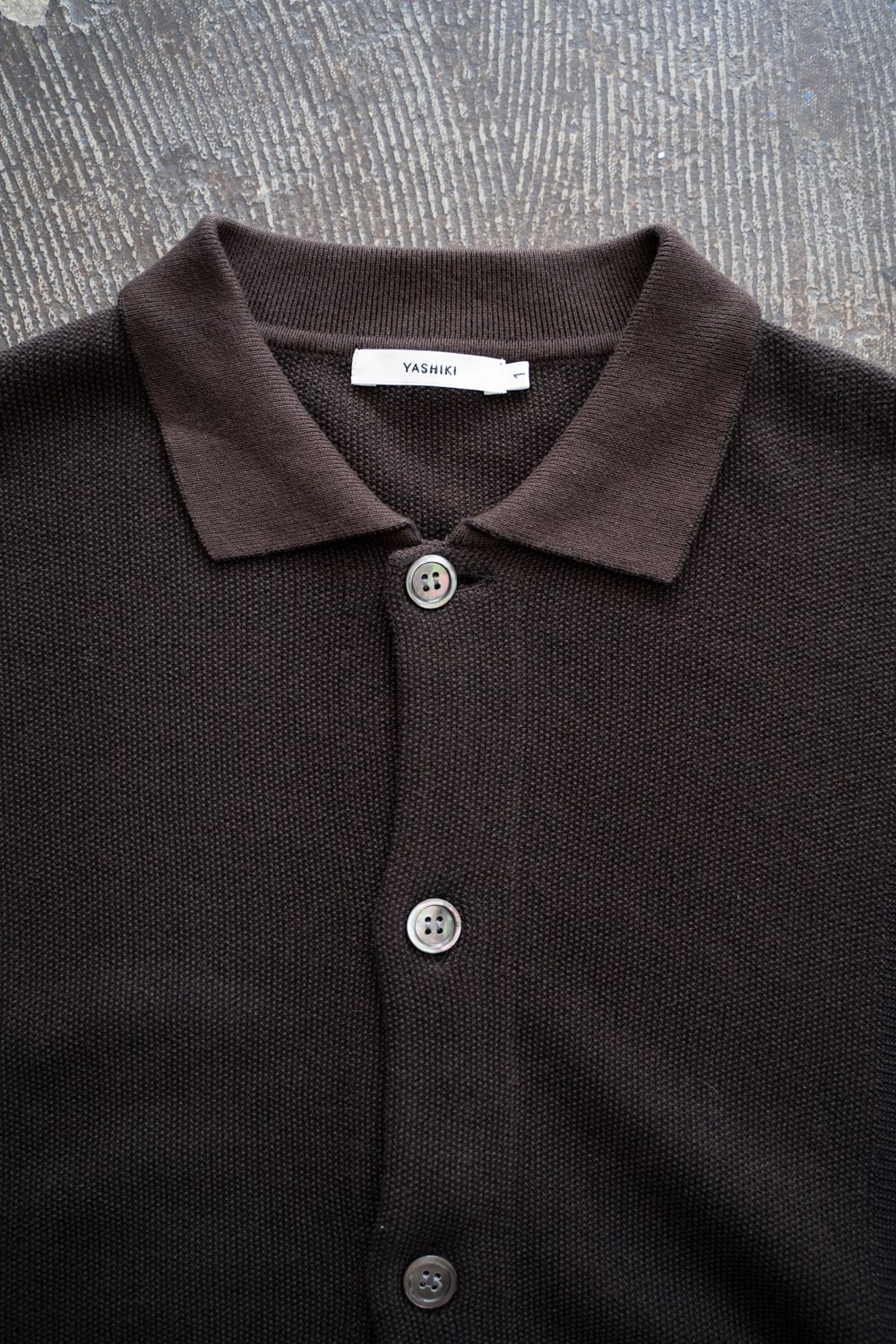 【26SS】Kokuu Collar Cardigan(BROWN)
