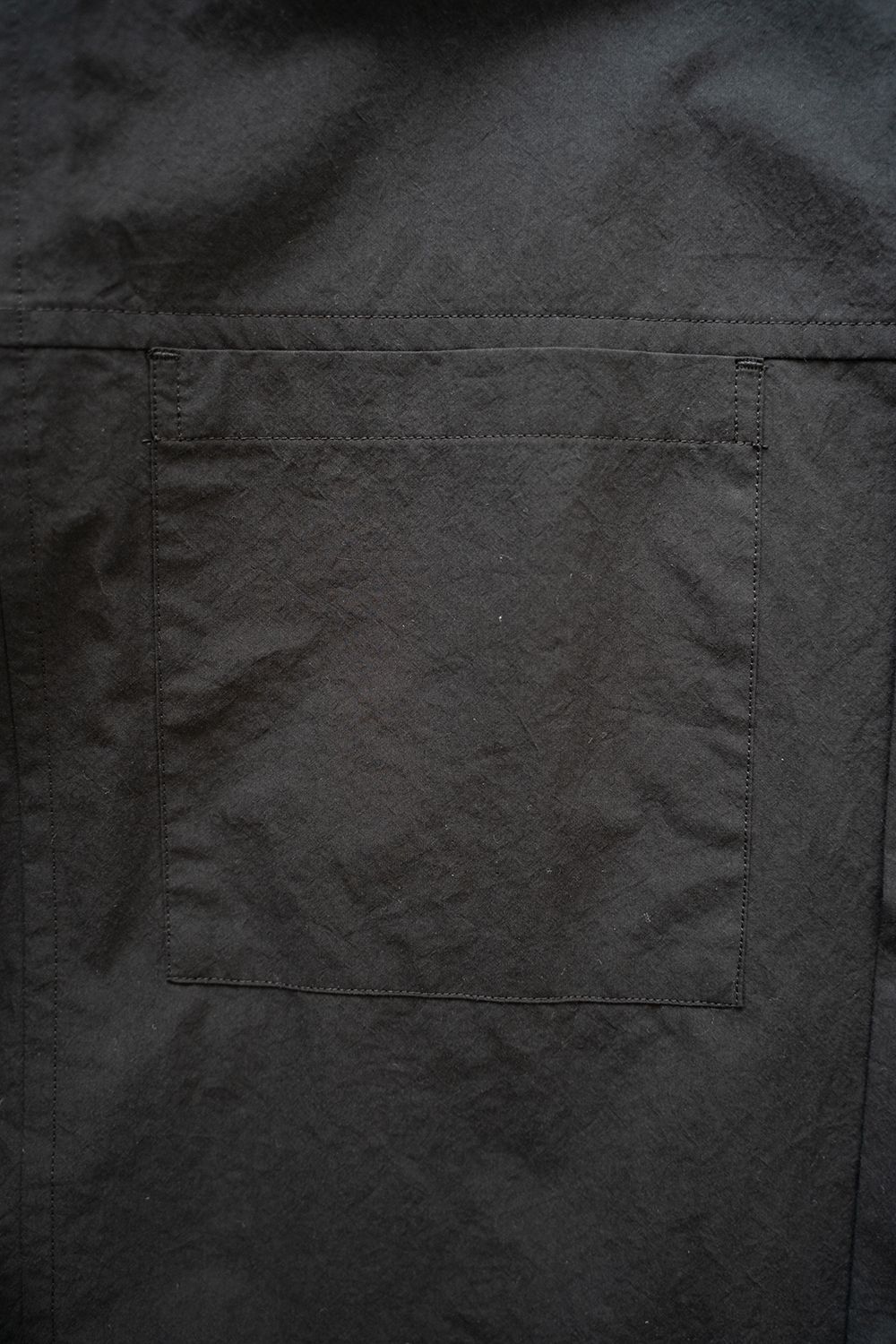【ラスト1点】【25SS】スクエアアームホールシャツ(BLACK)