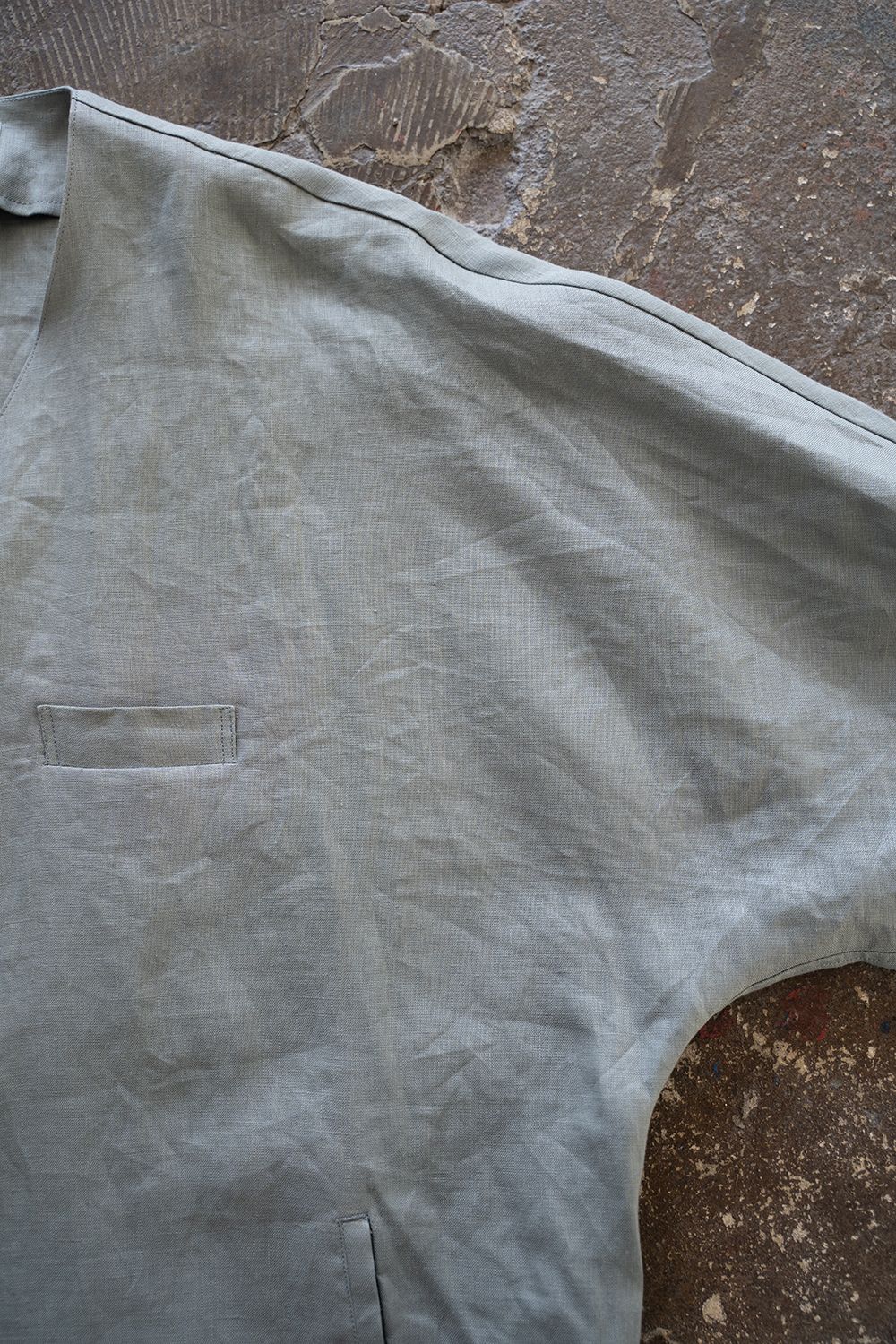 STILL BY HAND - 【ラスト1点】【23SS】リネンノーカラー STILL BY HAND - 【ラスト1点】【23SS】リネンノーカラー