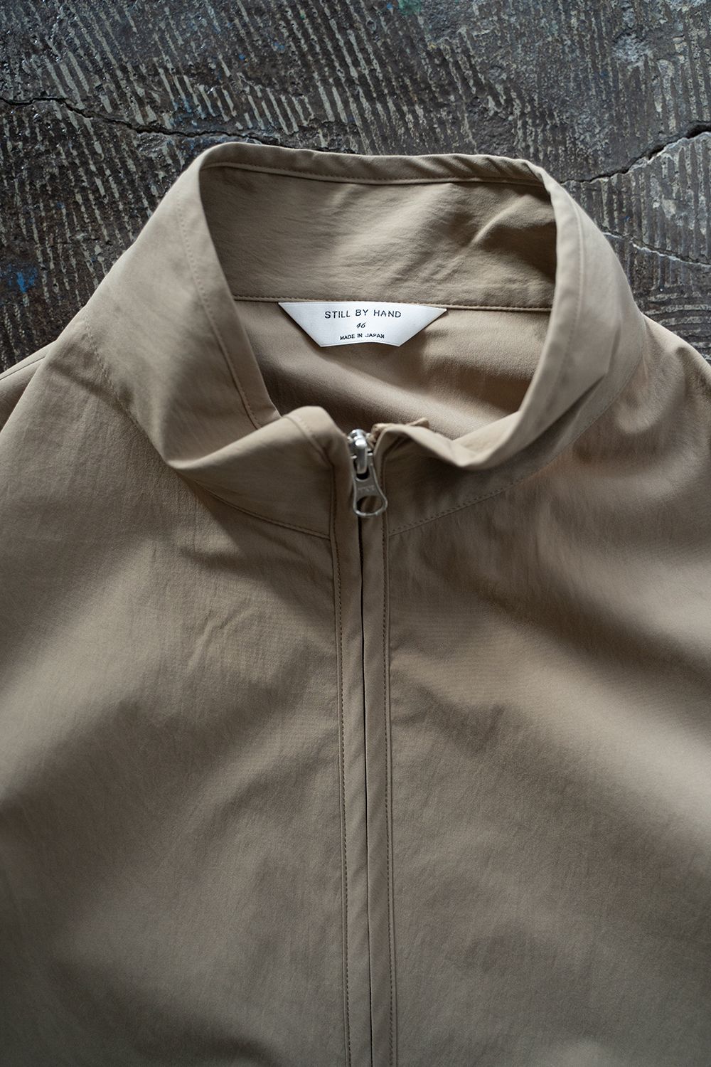 【ラスト1点】【25SS】撥水ポリエステルハイネックアノラック(BEIGE)