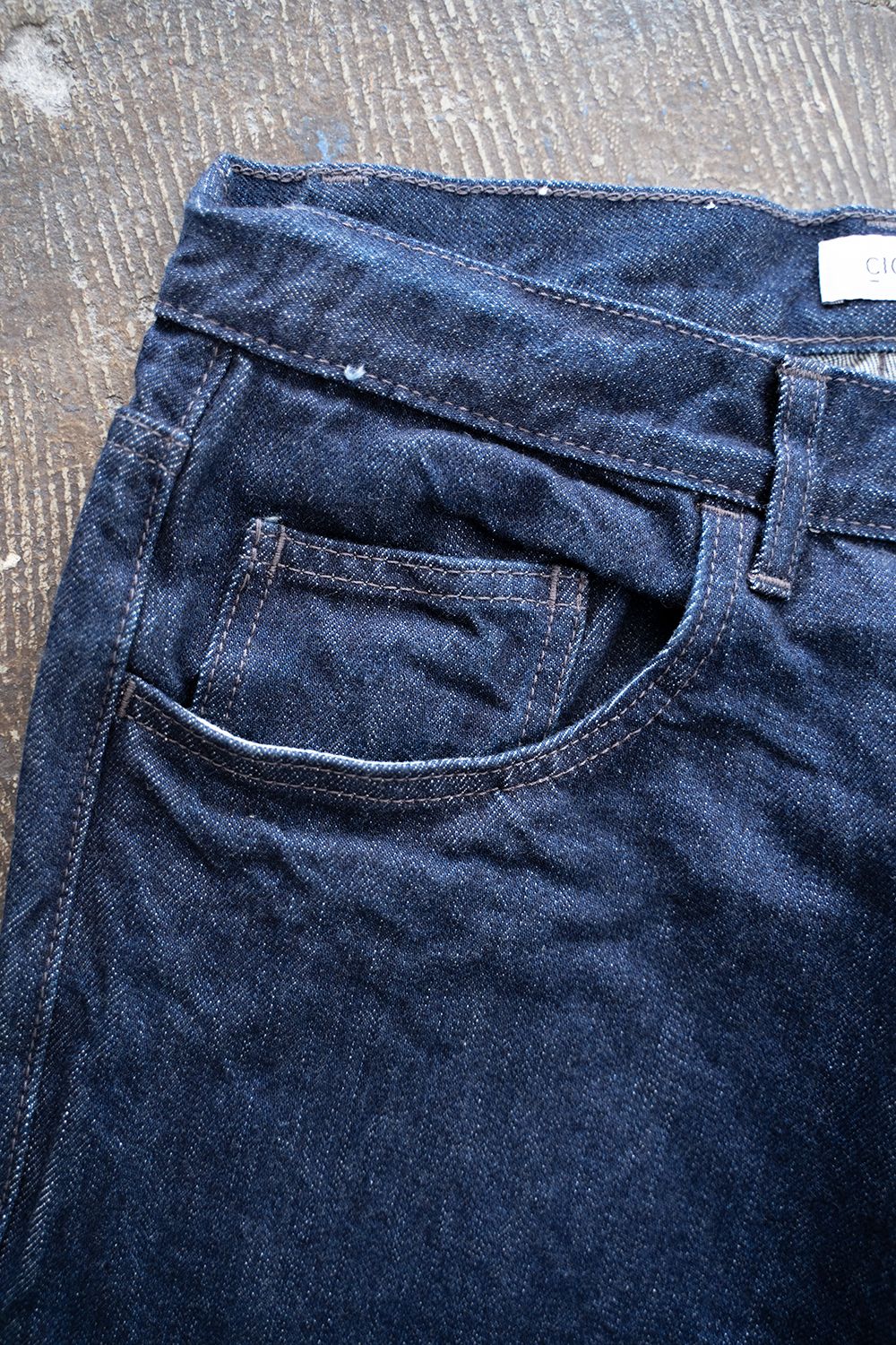 【ラスト1点】【22AW】インディゴスビンコットン13.5ozバギーデニム(NAVY ONE WASH)