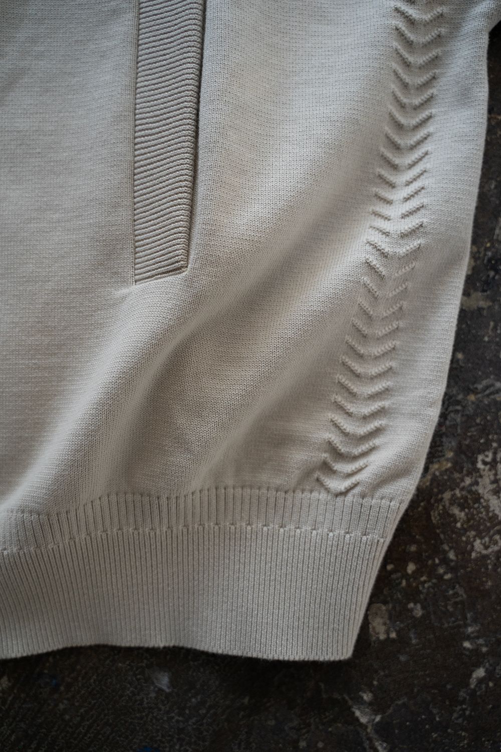 【ラスト1点】【24SS】Mebuki Knit Blouson(PEARL GRAY)