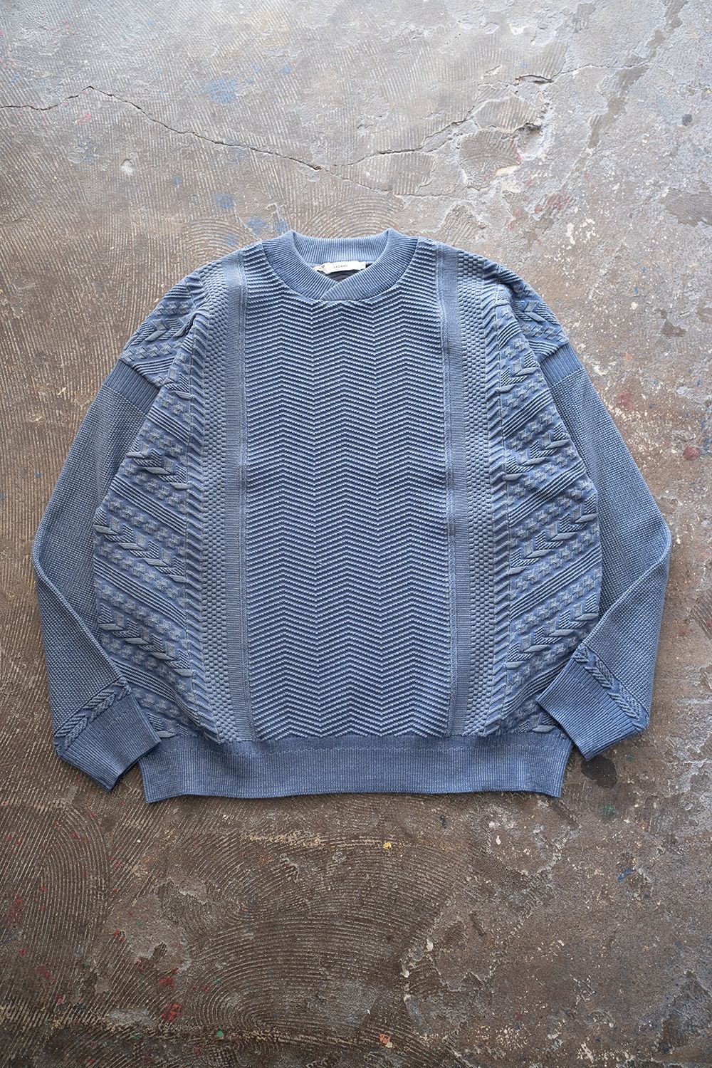 YASHIKI - Hanadoki Knit(SMOKY BLUE) | Salty