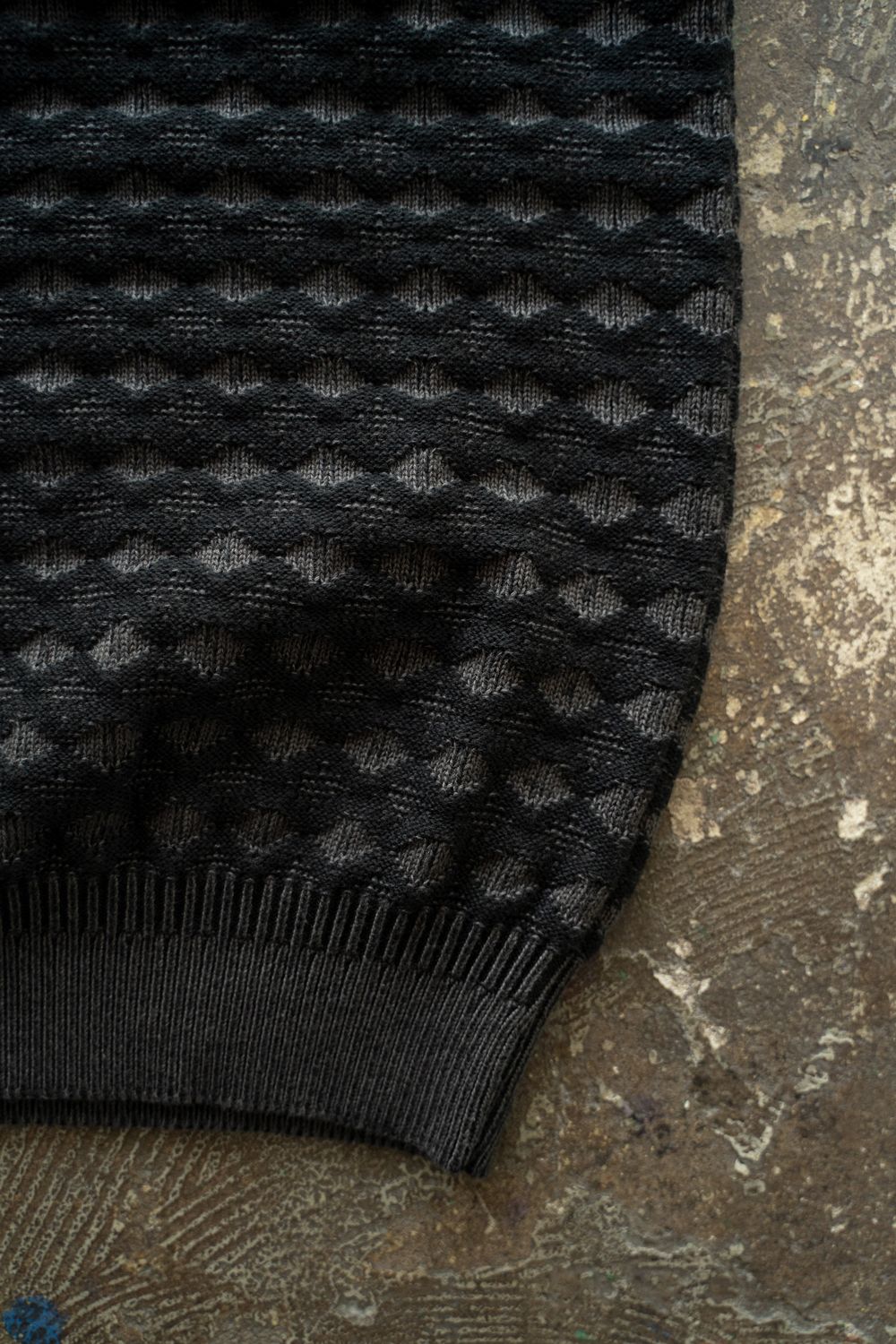【25AW】Rikka Knit Polo(BLACK)