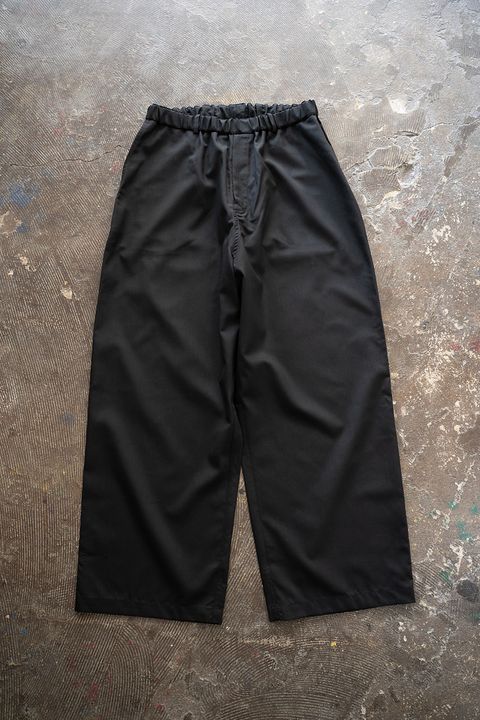 エアリーウールワイドパンツ(黒)