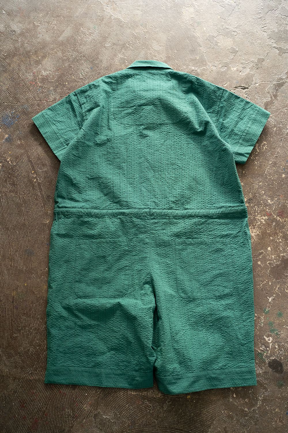 【ラスト1点】【23SS】"joint(short)"pajama【オールインワン】(GREEN×BLACK)