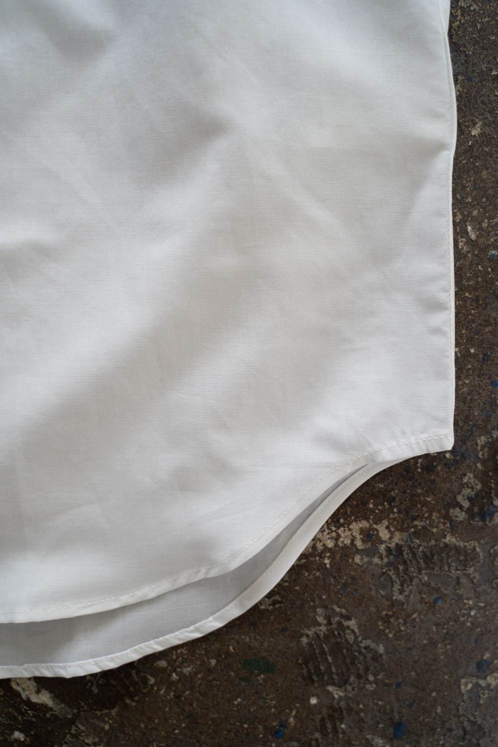 【26SS】コットン×ラミーオーバーサイズシャツ(WHITE)