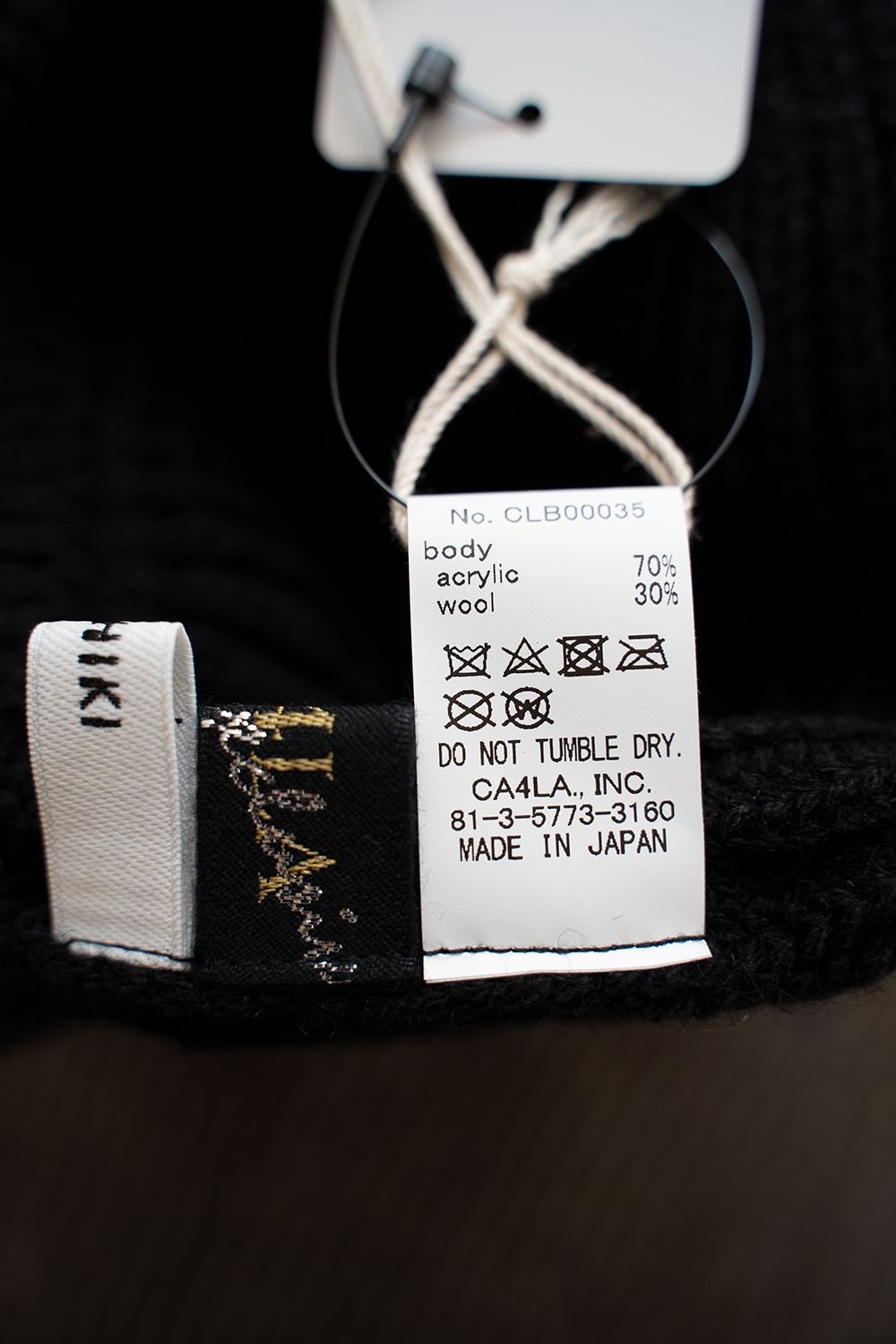 【ラスト1点】【21AW】Yukitsuri Beret(BLACK)