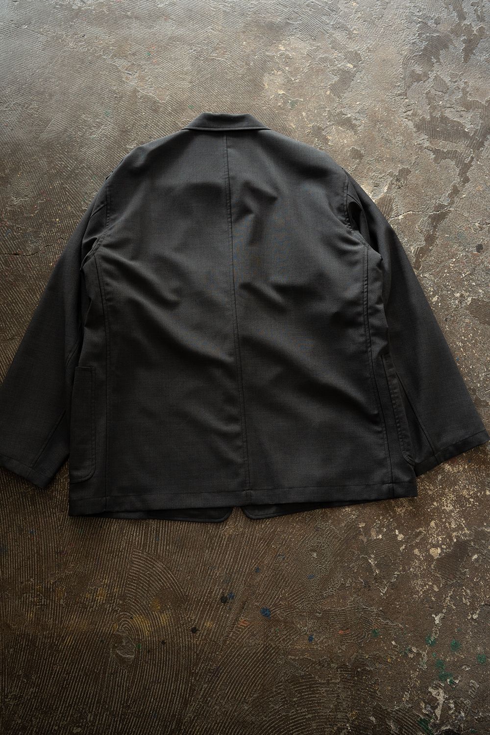 【ラスト1点】【26AW】モヘア混2Bジャケット(CHARCOAL)
