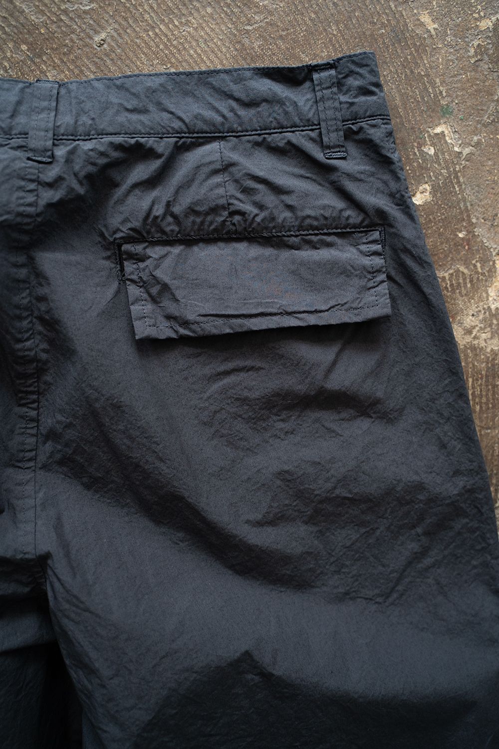 【ラスト1点】【25SS】ガーメントダイディープタックワイドパンツ(DARK NAVY)