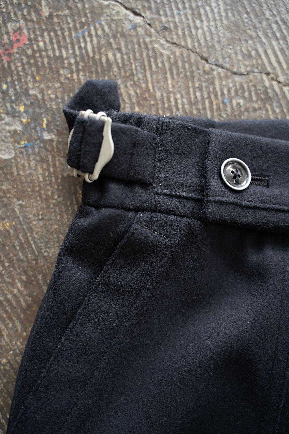 【ラスト1点】2-Tack Flannel Baker Pants/2タックフランネルベイカーパンツ(NAVY)