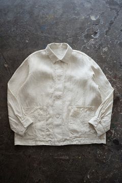 和紙大麻ジャケット(ベンガラ白)