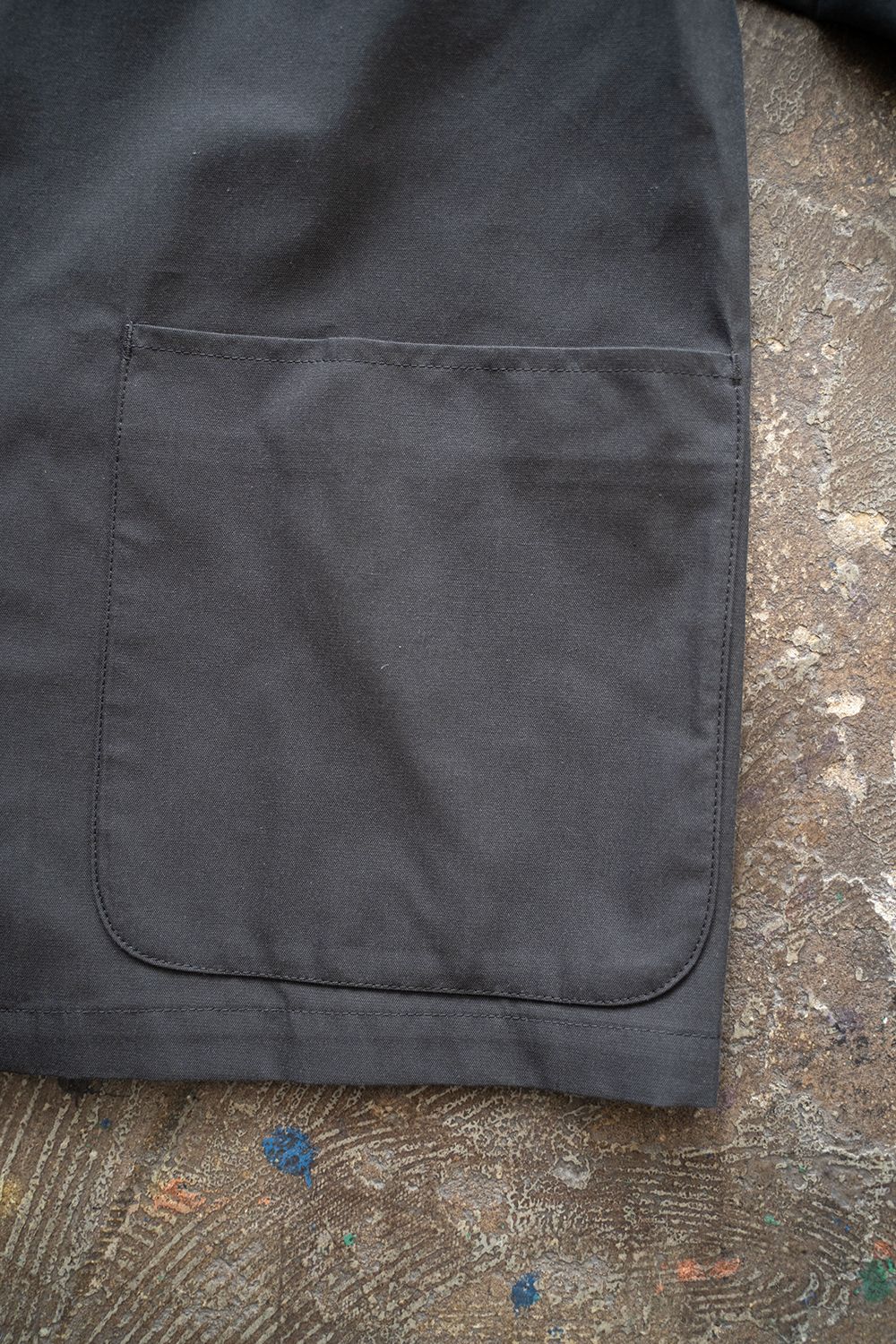 【ラスト1点】【25SS】キュプラ混ツイルダブルジャケット(CHARCOAL)