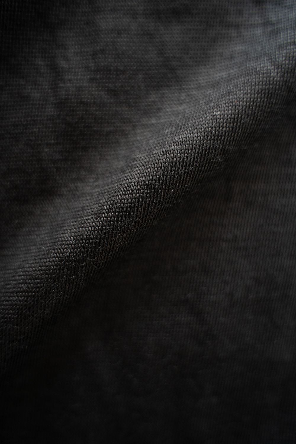 【ラスト1点】【25SS】ラミー半袖プルオーバーシャツ(BLACK)