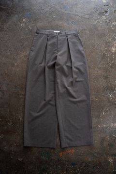 【26SS】2-Tack Wide Slacks/2タックワイドスラックス(GRAY)