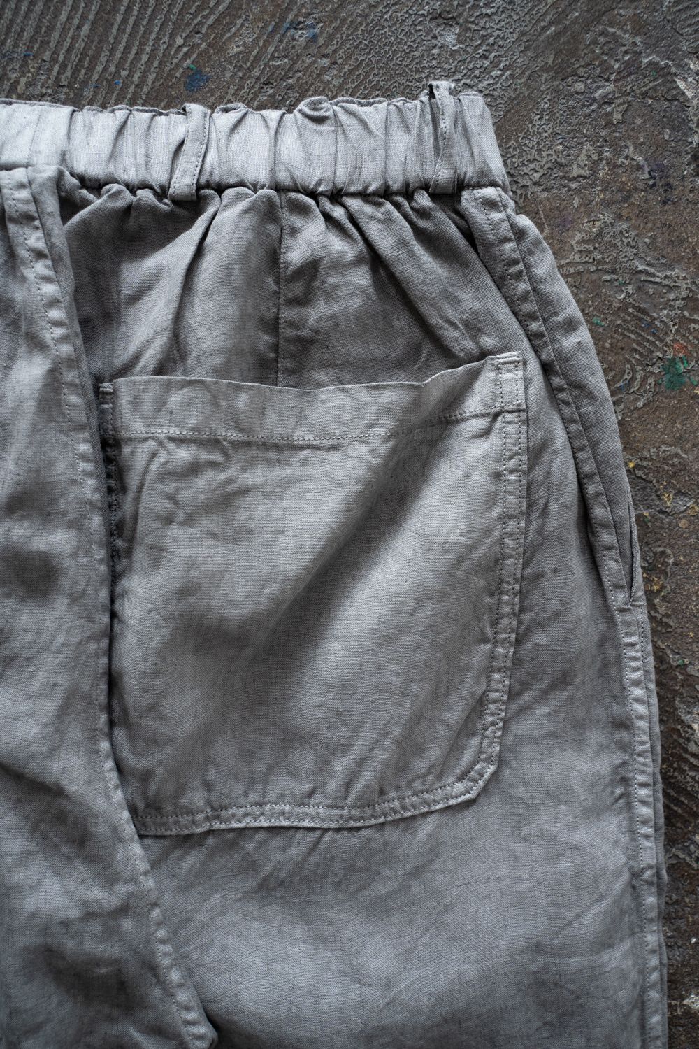 大麻ワイドパンツ(松煙)